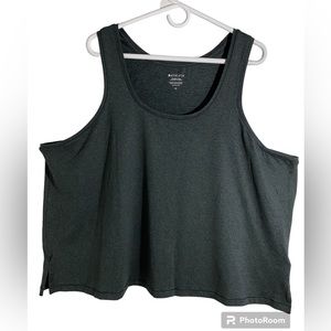 Athleta Untempo Women Camisole Sz 2x Heather Gray Sleeveless Activewear Workout
